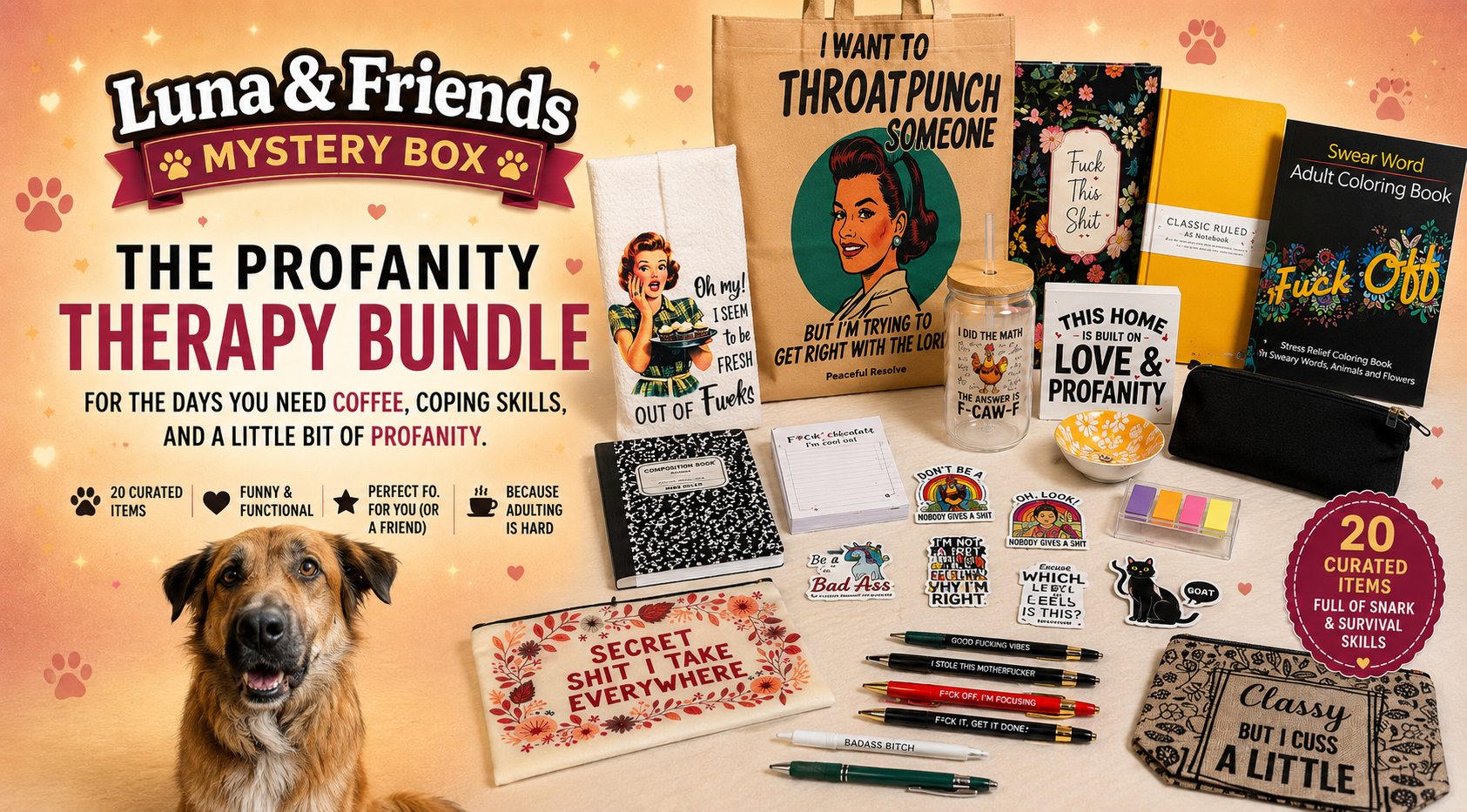 Limited Quantities-The Profanity Therapy Bundle-20 piece Limited Edition Gift Set