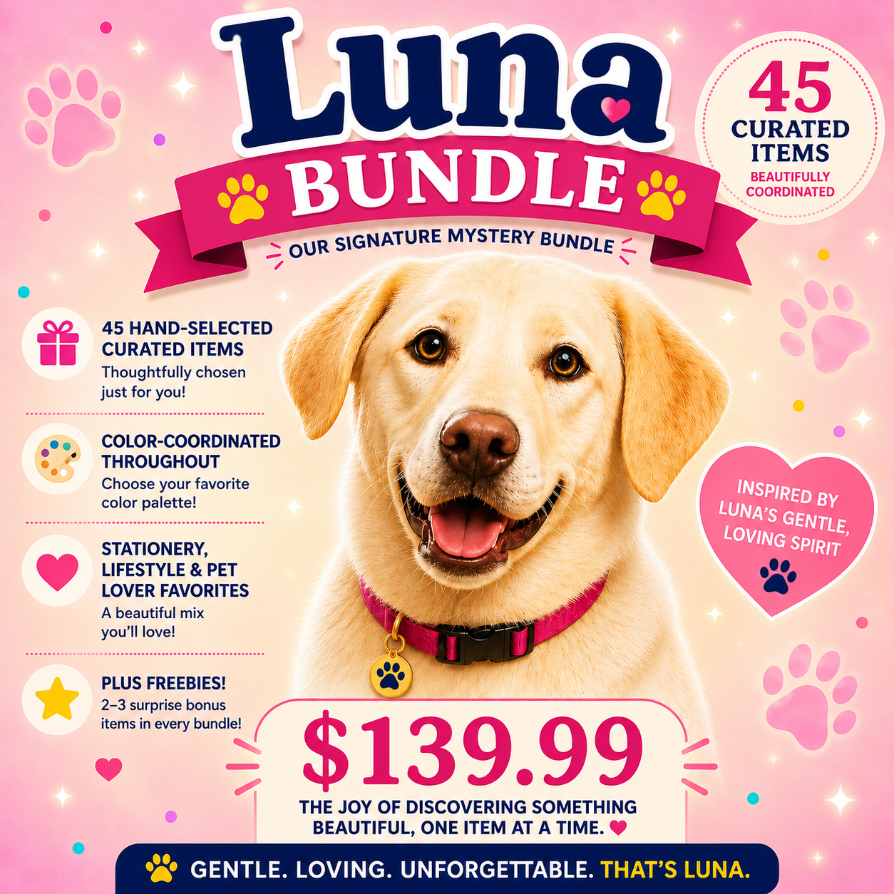 Luna Bundle – 25 Item Curated Collection Inspired by Rescue Love