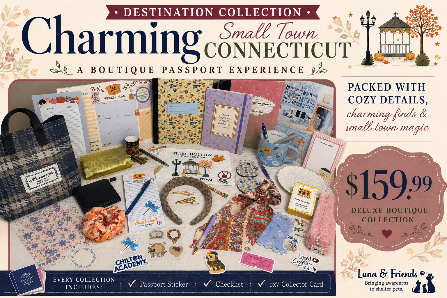 Destination Collection – Charming Small Town Connecticut | Deluxe Collection – $159.99