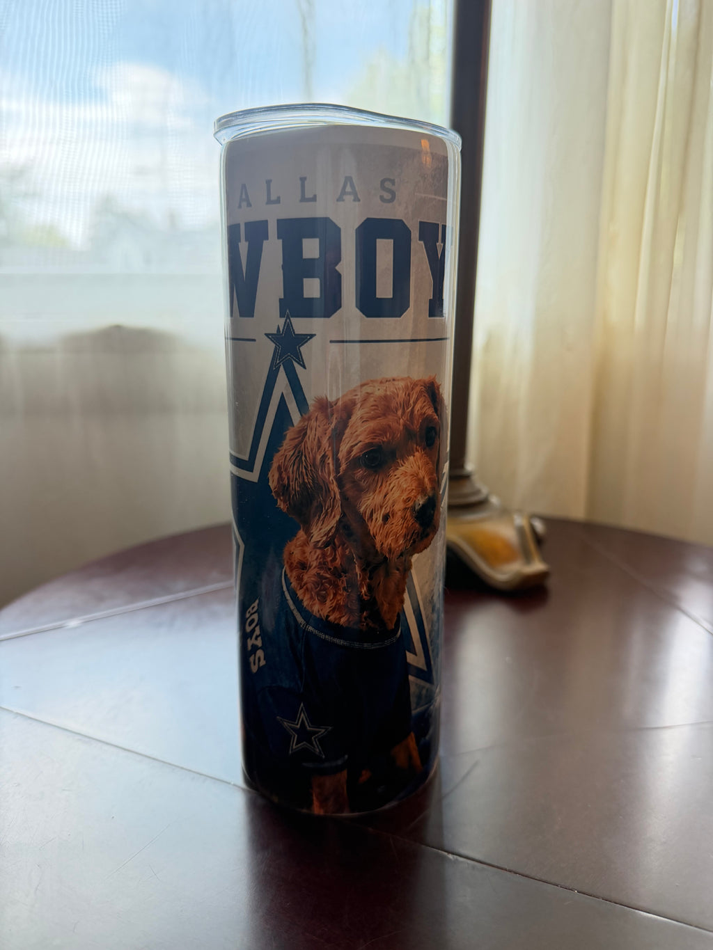 🐾 Your Pet on a Tumbler! Personalized 20 oz Skinny Tumbler | Custom Dog, Cat & Pet Portrait Gift